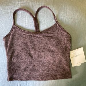 Beyond yoga slim racerback cropped tank XS